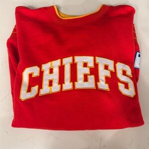 STARTER Red Chiefs Sweatshirt with Yellow Trim
